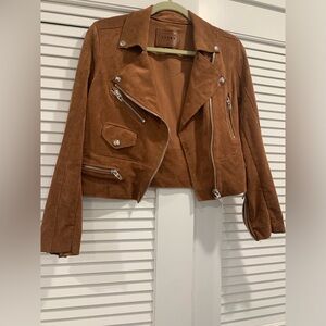 NWOT BLANKNyC Faux suede motor style jacket size XS